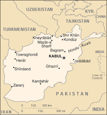 Map of Afghanistan