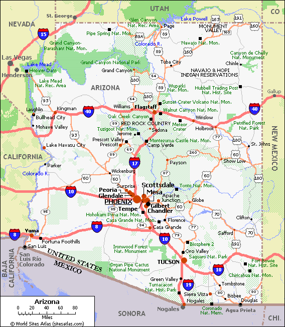 map of az account