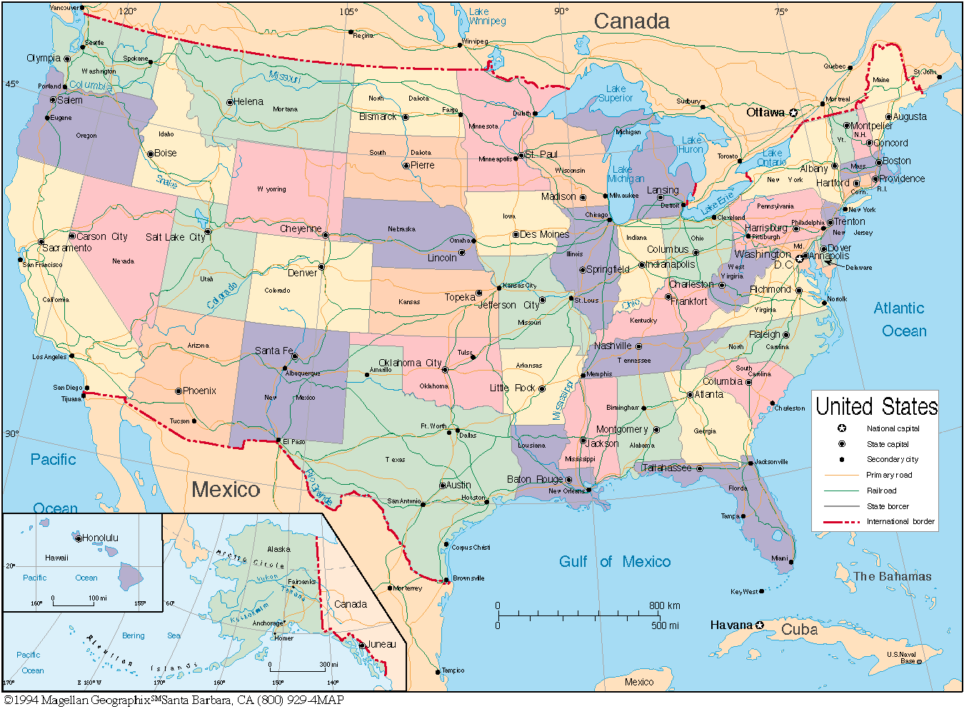 Us Map Geographic