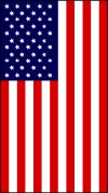 Vertical Display of American Flag
