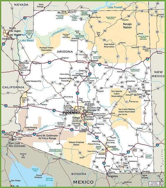 Arizona Highway Map